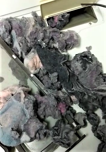 dryer with lint